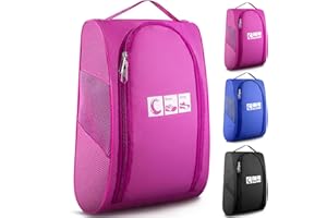 Ailaka Portable Oxford Travel Shoe Bag, Waterproof Shoe Packing Storage Organizer with Zipper Closure