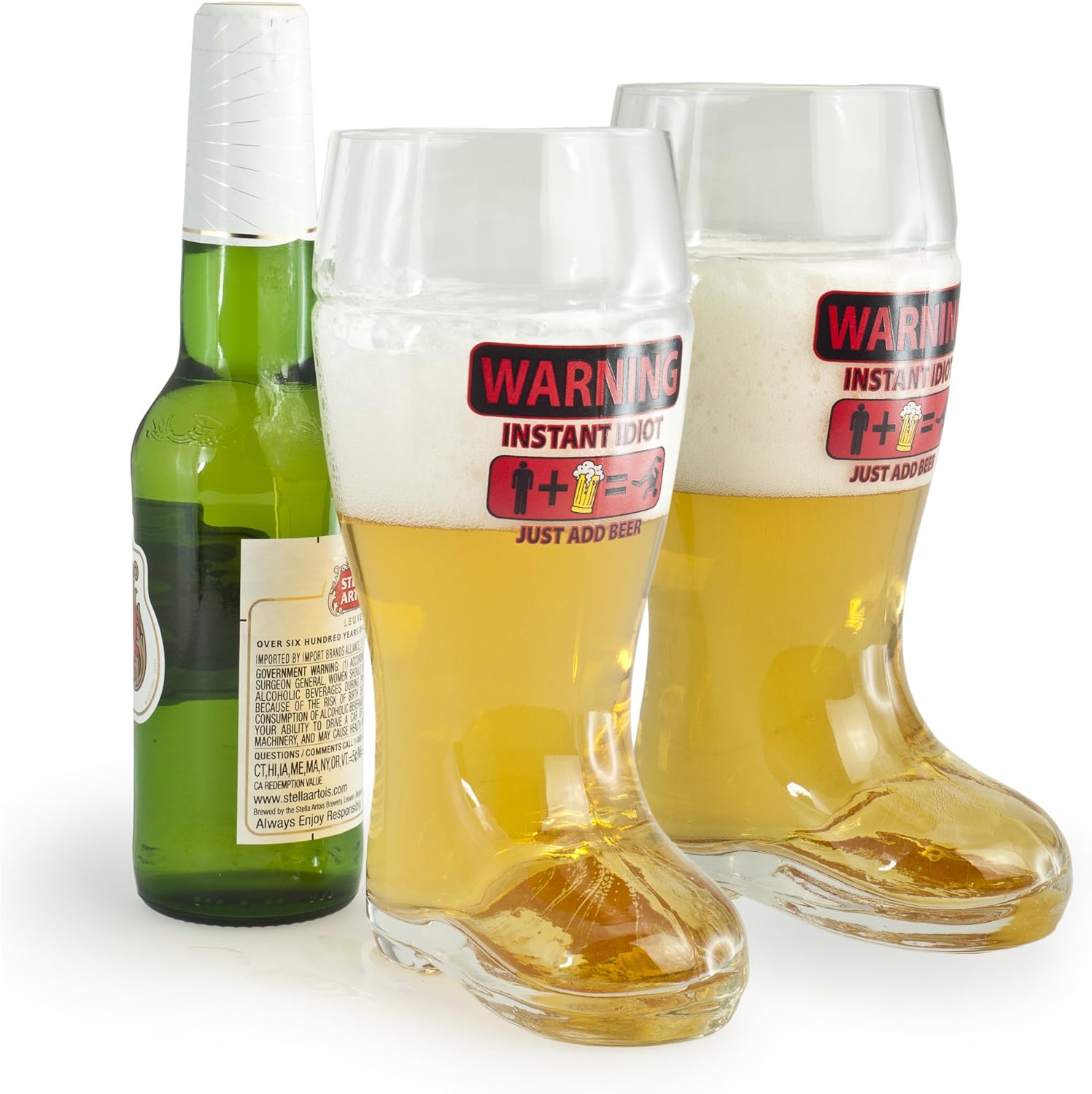 Boot Beer Glass Set of 2 Wine Accessory Sets Beer Glasses