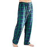 PJGGZ Plaid Pajama Pants Men, Soft Fleece Sleepwear with Pockets Warm Microfleece Pjs Bottoms | Sleep & Lounge