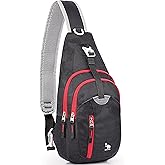 Kimlee Sling Bag Crossbody Bags Men, Travel Hiking Chest Daypack for Women One Strap Backpack Lightweight Over Shoulder Bag