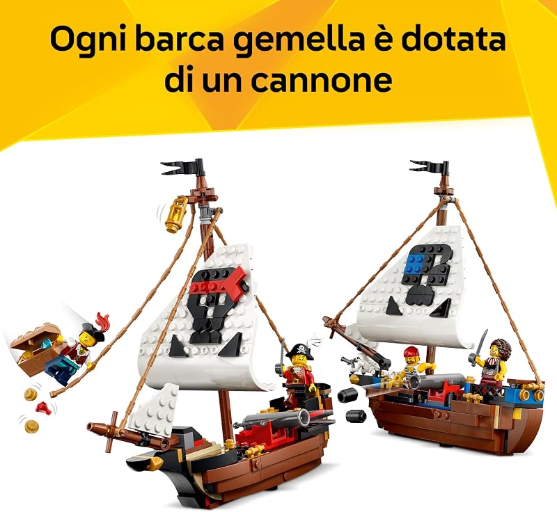 Creator 3 in 1 Iconica nave da pirata 31387