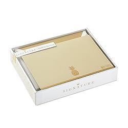 Hallmark Signature Gold Blank Cards, Pineapple