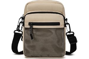Lohol Small Messenger Bag for Men Women, Water Resistant Adjustable Crossbody Sling bag Purse for Travel Sports