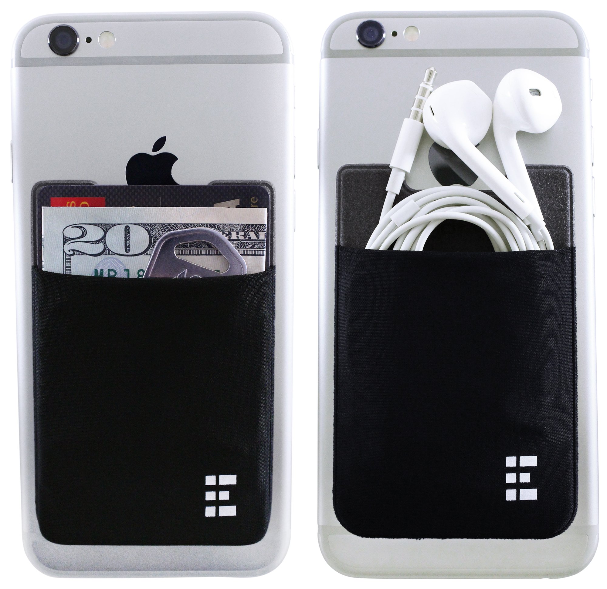 Zero Grid Porte Cartes pour Smartphone - Portefeuille de Téléphone Adhésif avec Blindage RFID