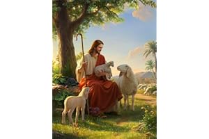 croshom Jesus Diamond Art Painting Kits for Adult -Jesus Diamond Painting Kit, Jesus Christ - DIY Round Full Drill 5D Diamond Art for Home Wall Decor(11.8x15.7inch)