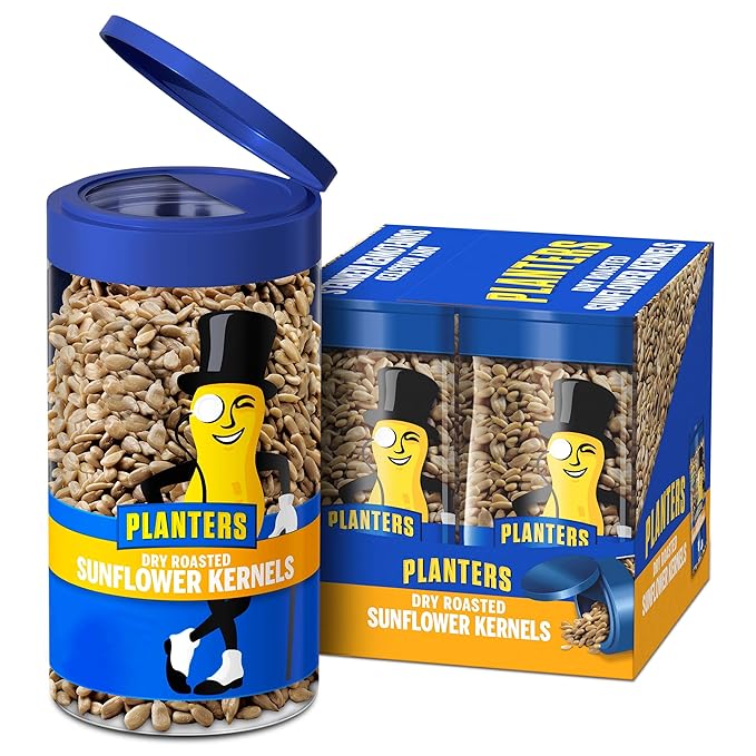 Planters Pop & Pour Dry Roasted Sunflower Seeds, (4 ct 5.85 oz. Jars
