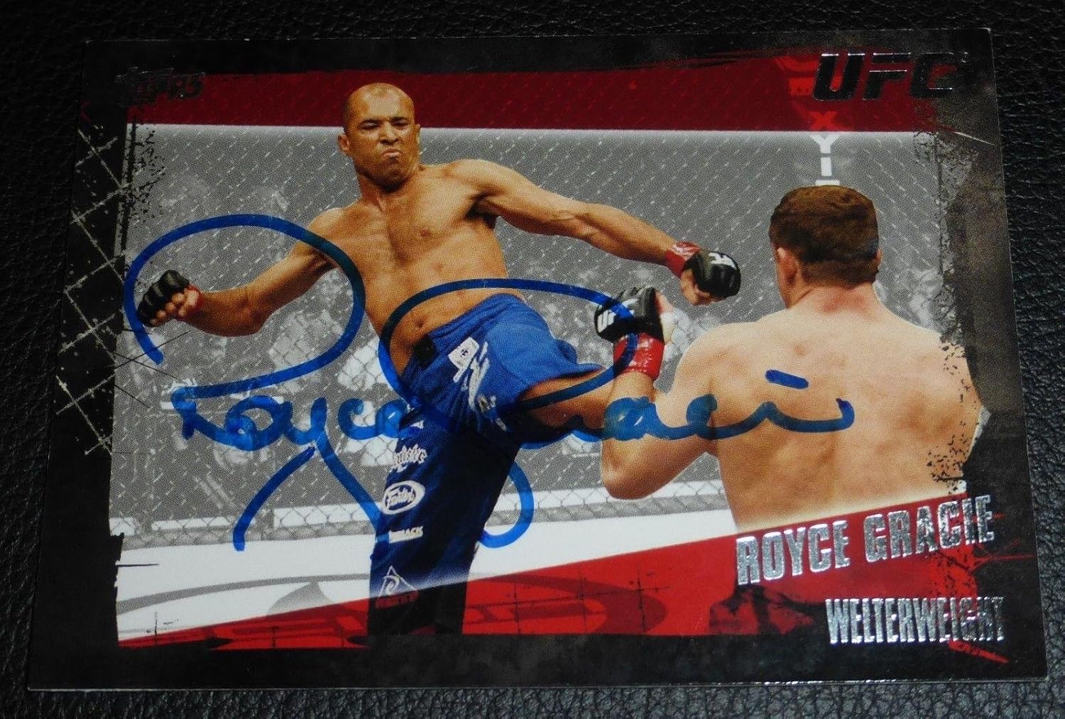 Royce Gracie Signed 2010 Topps UFC Card 1 PSA/DNA COA Autograph 2 3 5