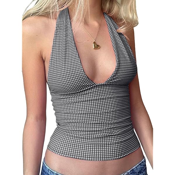 Bikini Tops Verdusa Women's Floral Print Halter Bikini Top String