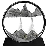 M MYECOGO 3D Moving Sand Art Picture Round Glass