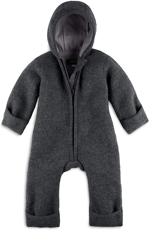 Halfen® Wollwalk Overall Baby, Walkoverall aus Bio Natur Schurwolle