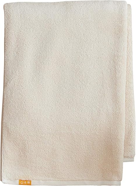 Amazon 高級綿タオル オーガニック 撚糸 バスタオル 育てるタオル ふわふわ ナチュラル 1秒タオル ギフト 祝い Amazon Co Jp限定 Dapu 超吸水 厚地 厚手 肌触りふんわり やわらか 美容 敏感肌 ベビーのお肌にも適用 無染色 無添加 無漂白 フェイスタオル ホーム