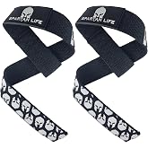 "Victorbudo USA Wrist Straps for Weightlifting, Powerlifting &amp; Strength Workouts � 18 inch Heavy Duty Padded Gym Lifting Straps for Deadlifts, Anti-Slip Silicone Grip, Durable for Men &amp; Women (Pair)"