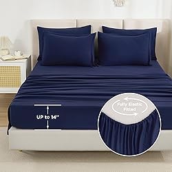 Litanika Oversized King Comforter Sets Navy Blue