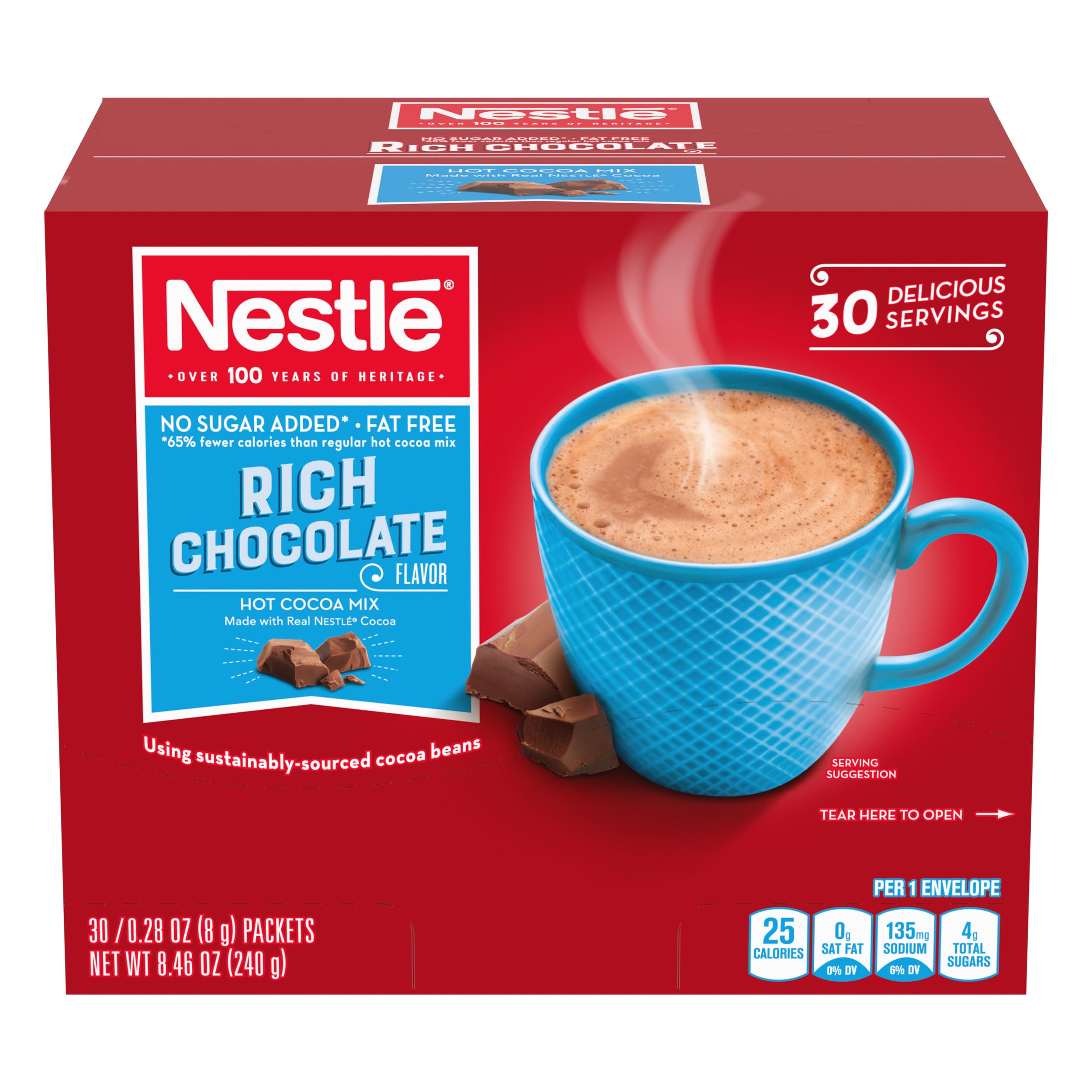 Nestle Hot Chocolate Packets, Hot Cocoa Mix, No