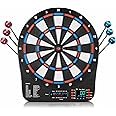 Haoteey Electronic Dart Board, Digital Dartboard Soft Tip, 32 Games and 359 Variants with Colorful Cricket Display, 100 Soft Tips