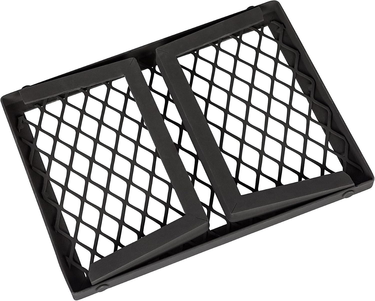 Amazon Basics Medium Portable Folding Campfire Camping Grill Grate, Camping BBQ, Camping Cooking, Black Steel - Image 5