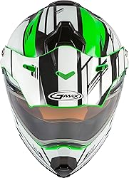 GMAX G2211058 Helmets, Green/White/Black,2X-Large