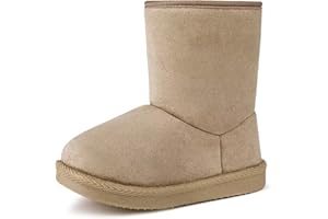 FANTURE Toddler Snow Boots for Girls Boys Winter Warm Fur Lined Kids Non Slip Outdoor Shoes (Toddler/Little Kid)