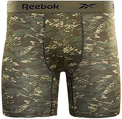Reebok Men's Boxer Briefs - 4 Pack Soft Mens