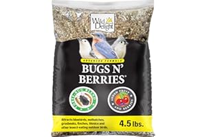 Wild Delight 099127 Bugs N' Berries Wild Bird Food, 4.5 lb