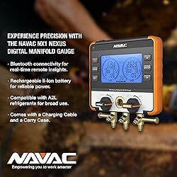 NAVAC NX1 Nexus Digital Manifold Gauge - Bluetooth