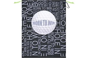 SANDIAN, Golf Shoes Pouch Bag, Waterproof Packing Storage Bag, Drawstring Rope Closures, Sublimation Dye Prints, Durable PU Coatings, Weather Resistant, Large Capacity, Carabiner Included (SP71)