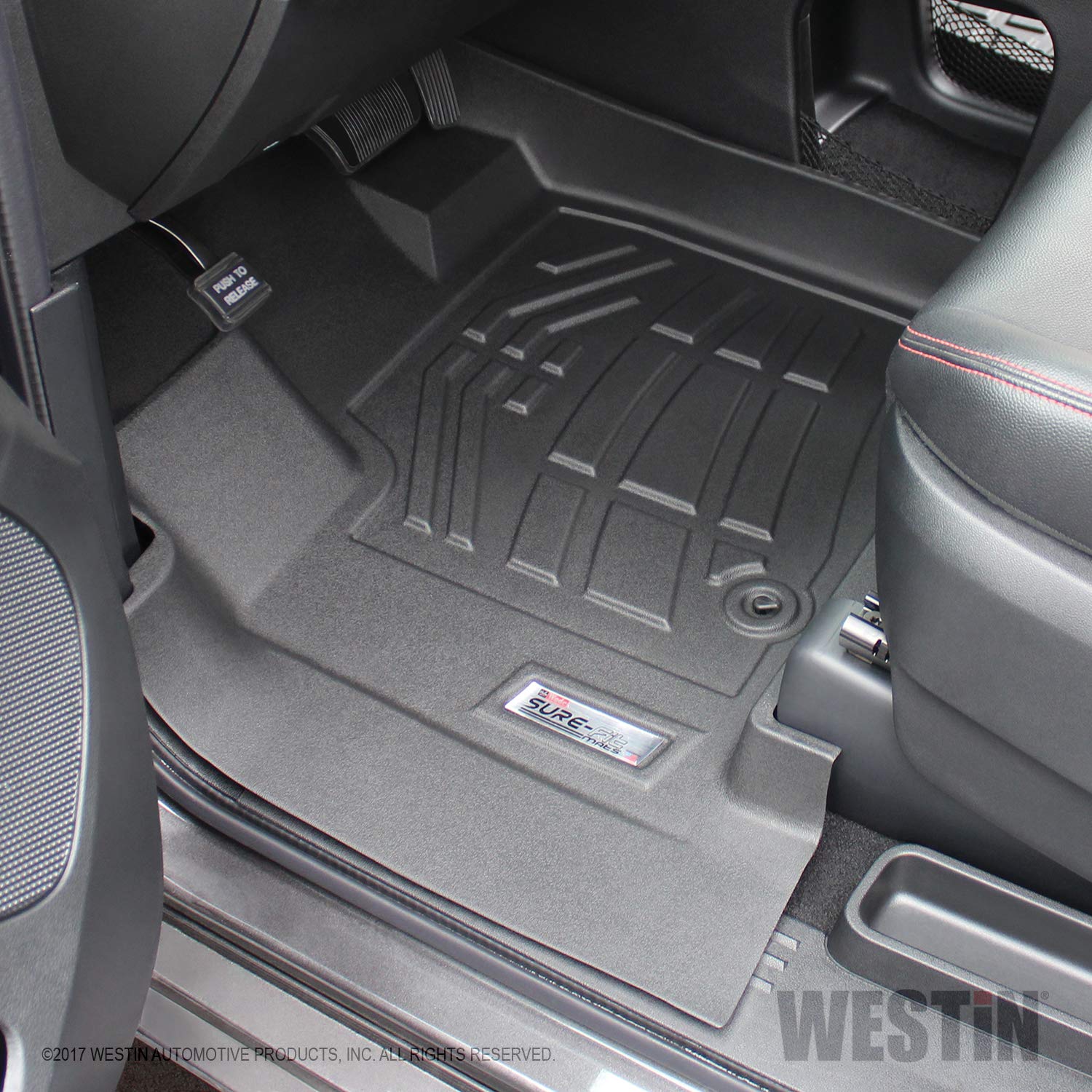 Floor Mats Westin 72 110090 Black Sure Fit Front Floor Liner For