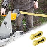 Nisorpa 1.8 Ton Rope Hoist Pulley Block 4000 lbs w/ 2 Webbing Slings 20m Rope view 3