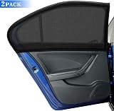 DIZA100 Car Side Window Sun Shade 42x20 2Pack for 98% Cars Mosquito Net view 2