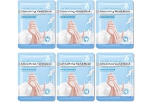 LINGHAOLH Hydrating Hand Masks, 6PCS Hand Mask Moisturizing Gloves for Men Women, Smooth Long Lasting Soft Exfoliating Hand Peeling Spa Mask Moisturizer Beauty Gift Set for Dry Cracked Rough Dull Hands（K)