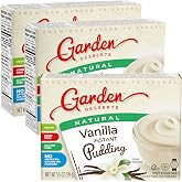 Garden Desserts Vanilla Instant Pudding Mix, 3.5 oz Each (3 pack) | All natural gluten free, dairy free, vegan &amp; kosher vanilla pudding mix. Perfect option for pies, mousse and desserts.