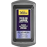 Wilton Platinum Non-Stick 9 x 5 in Loaf Pan, Stainless Steel Bakeware, Made without PFAS, Packaging May Vary