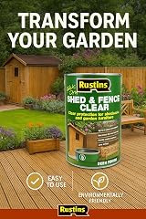 Rustins Shed Fence Clear 5L Wood Protector Outdoor Structure Protection view 3