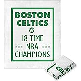 Northwest NBA Boston Celtics NBA Champions 2024 Silk Touch Throw Blanket, 50" x 60", Lucky