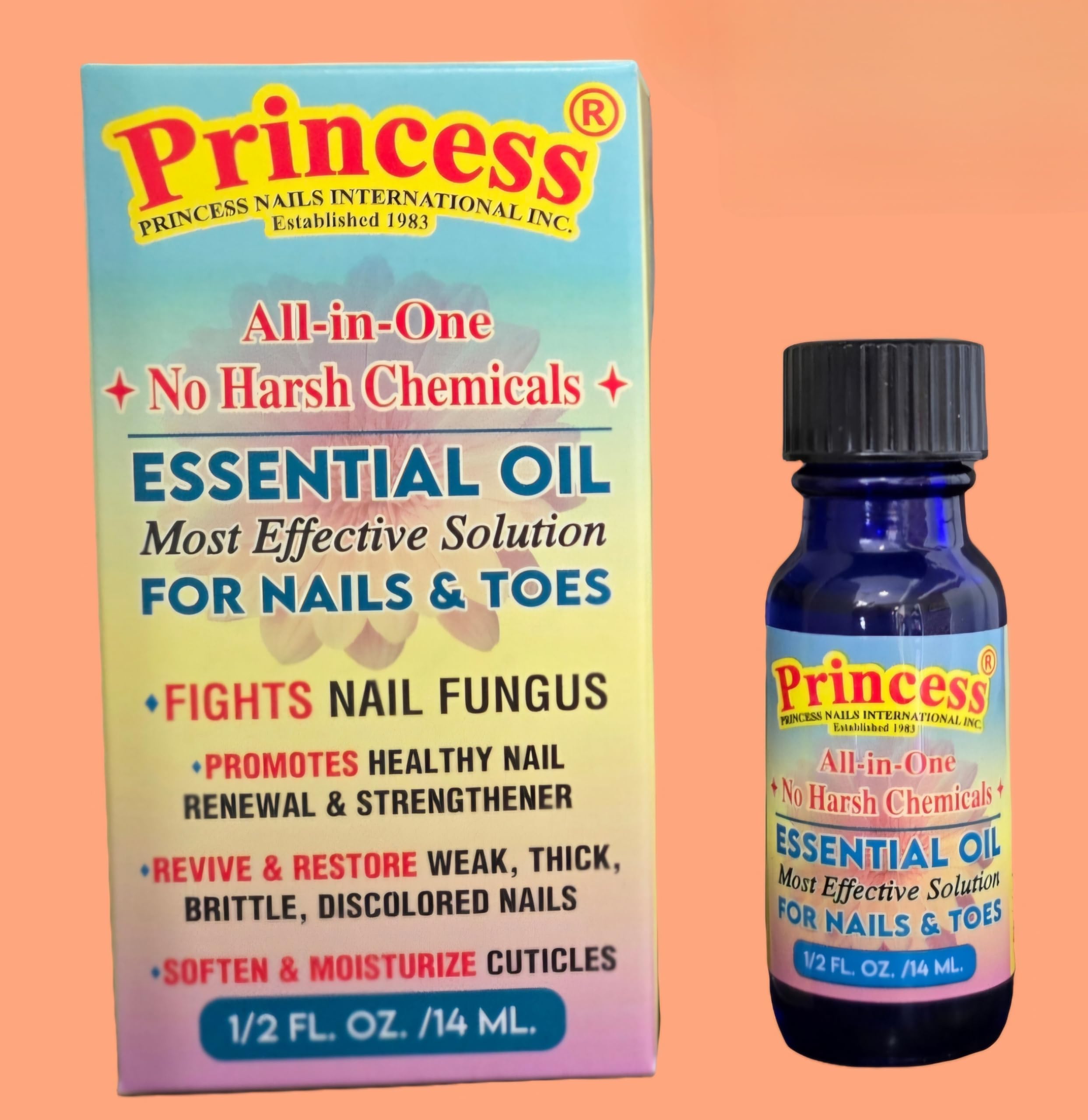 Princess Essential Oil Nail Fungus Treatment /100% Made in USA/Organic Natural Ingredients/Healthy Renewal/Restore Weak & Discolored/Moisturize Cuticles 1/2 FL.OZ 14 ML - Image 8