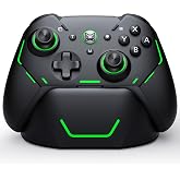 Svetaecho Switch 2 Controller with Charging Dock, Hall Effect Joystick &amp; Trigger, Wireless Pro Controller for Nintendo Switch/Switch 2/OLED/Lite, 7 Color RGB, Programmable Macros &amp; Turbo-NC800