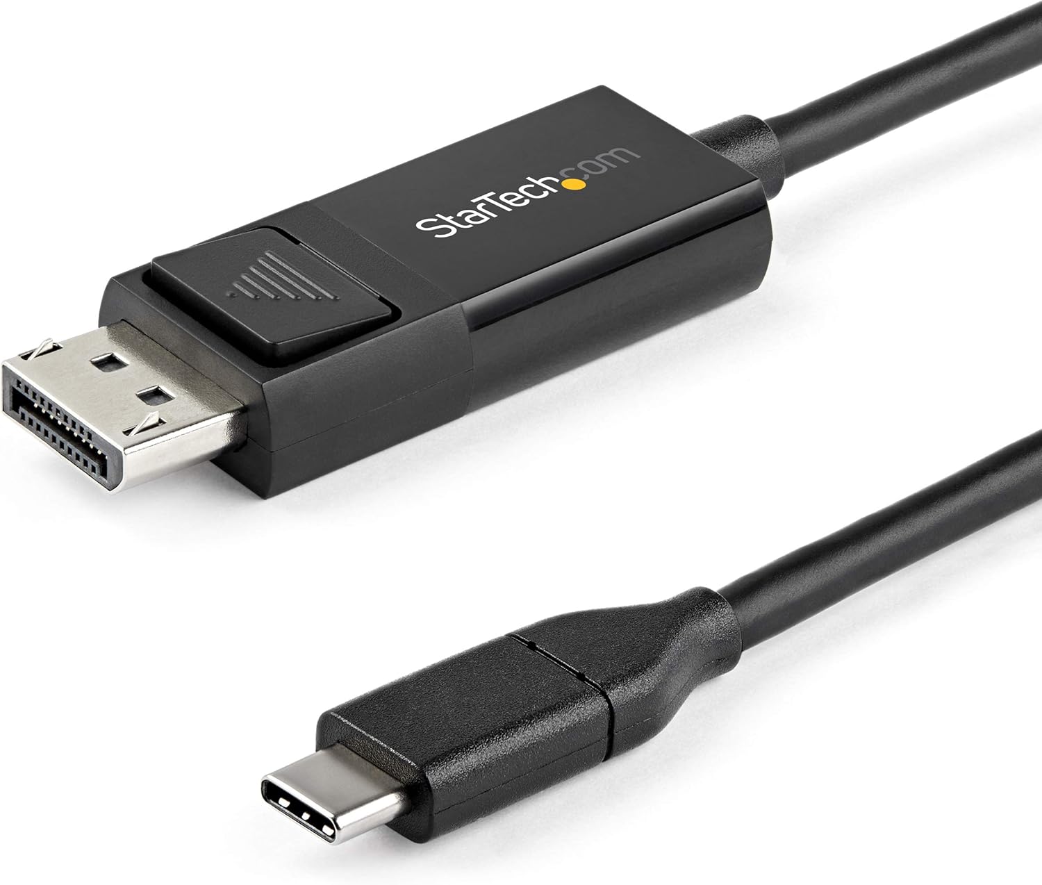 2M StarTech.com USB-C to DP1.2 Bi-Directional Cable, Black, 6 ft / 2 m