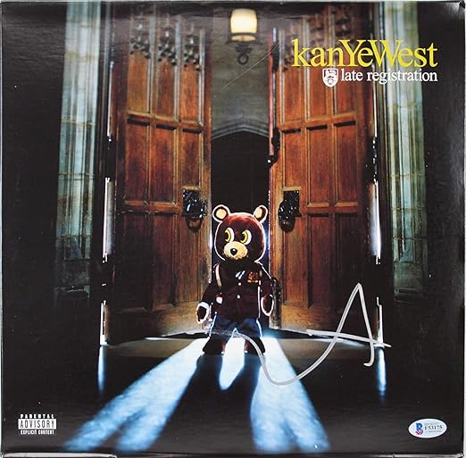 Amazon Com Kanye West Authentic Signed Late Registration Album