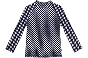 CITY THREADS Made in USA Girls' SPF50 Rash Guard Sun Swimming Tee Pool Beach Tshirt Top