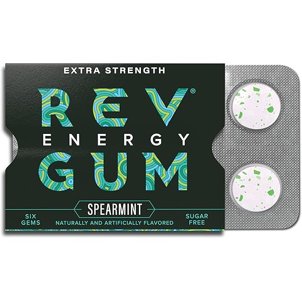 Energy Gum Original Caffeine Chewing Gum by Run Gum for Athletes, Runners, Entrepreneurs