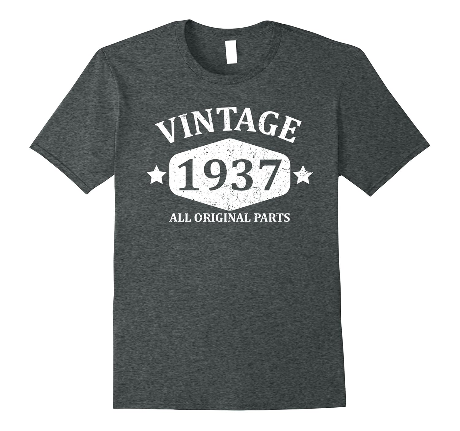 Funny Vintage 1937 80th Birthday Gift T-shirt Best Emoji Tee-ANZ