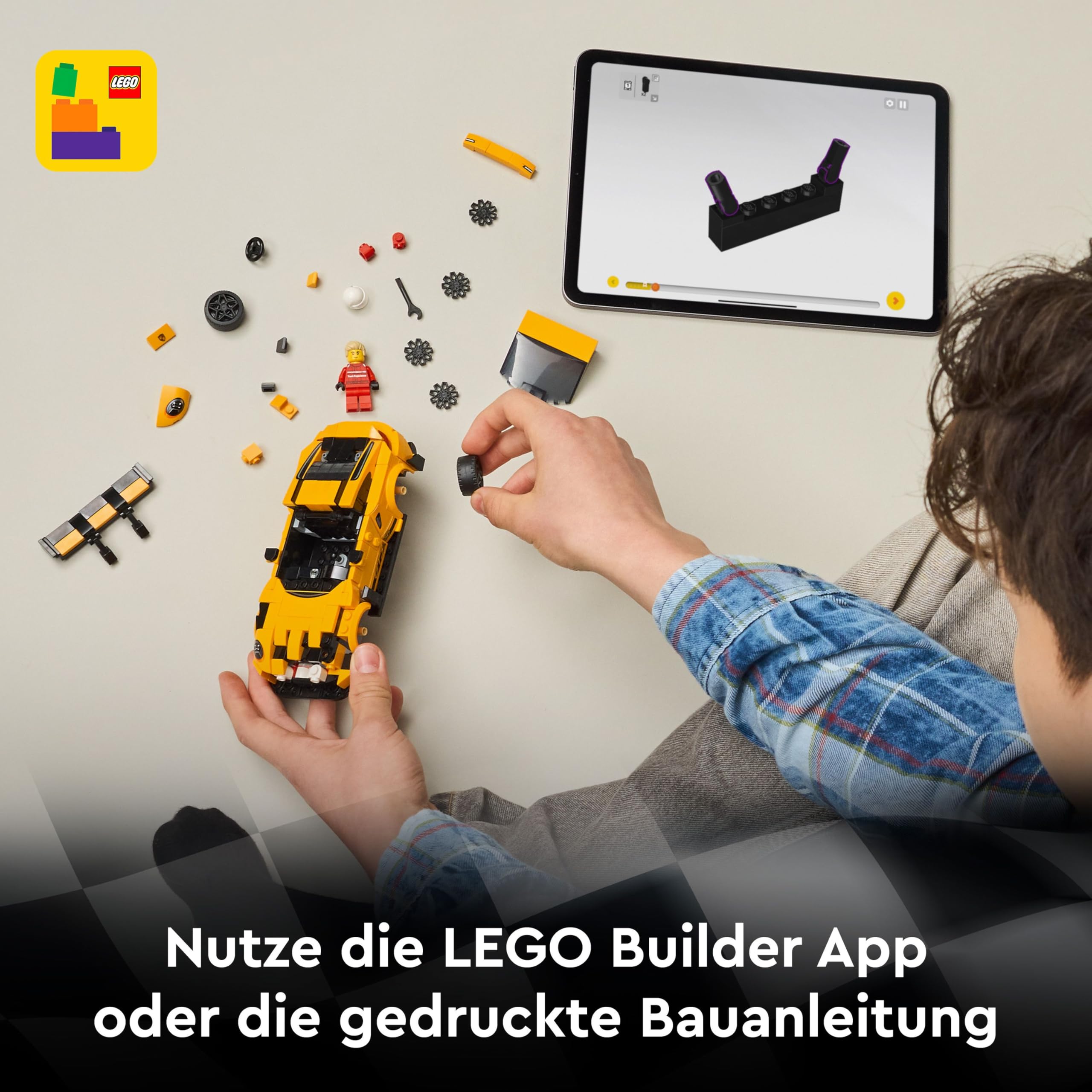 LEGO Speed Champions Porsche 911 GT3 RS Supersportwagen - Spielzeugauto mit 1 Minifigur zum Sammeln und Ausstellen - Kreatives Geschenk für Jungen, Mädchen ab 9 Jahren und Sportwagen Fans - 77239 6