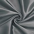 VACVELT Charmeuse Satin Fabric by The Yard, 60 Inch Wide Dark Grey Satin Fabric Shiny & Soft Cloth Fabric, Silky Satin Fabric for Bridal Dress, Wedding Decorations, Crafts, Sewing, Draping (3 Yards)