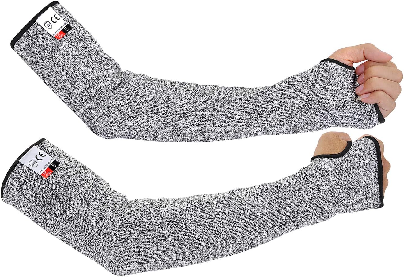 Cut Resistant Sleeves Level 5 Protection, Arm Safety Sleeve Cutproof