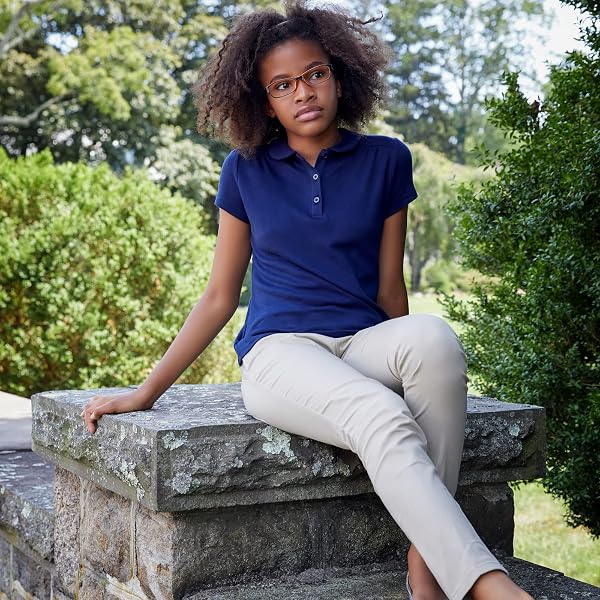 FRENCH TOAST SKINNY FIT STRETCH TWILL PANT, KHAKI, 4 (YOUNG WOMEN)
