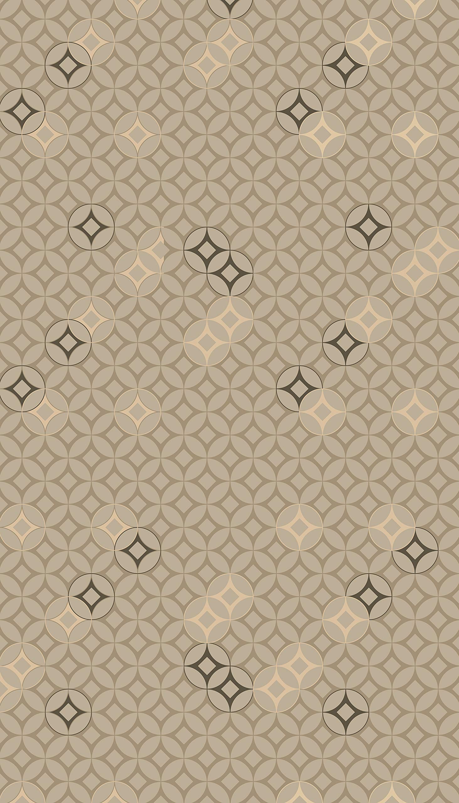 AG Design Brown Gold Ornamental Curtains for Living Room, Kitchen, Bedroom, Garden Shed, 140 x 245 cm, 1 Piece, FCS L 7593