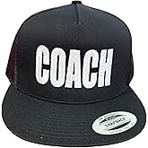 The Goozler Coach Unisex Mens Ladies Adjustable Snap Back Embroidered Hat Flat Bill Sports Basketball Football Soccer Cap