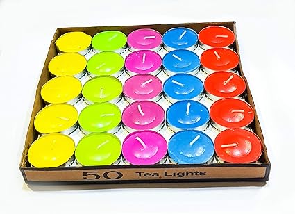 Goyal Aroma Colored Tealight (Red)-Pack of 50