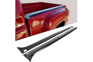 ECOTRIC Bed Rail Caps Stepside Compatible with 1999-2005 Chevy Chevrolet Silverado 1500 GMC Sierra 1500 Replacement for 15932