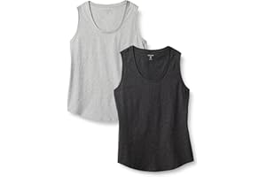 Amazon Essentials Womens Regular-Fit 100% Cotton Sleeveless Tank Top